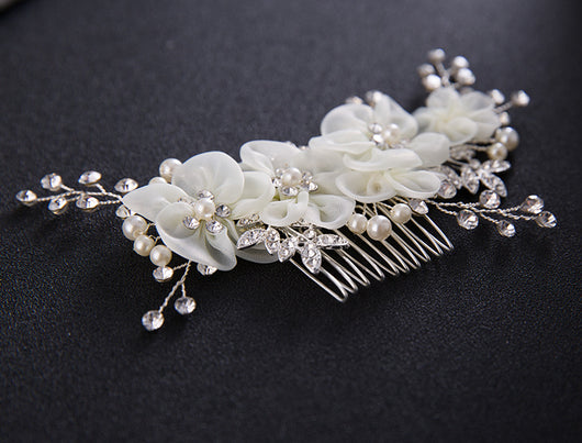 Tocado de Flores de Cristal Hecho a Mano - Elegancia y Estilo