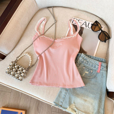 Camiseta de Encaje con Realce de Busto para Mujer - Image 27