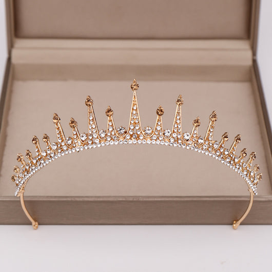 Corona Nupcial Barroca Tocado Princesa Accesorio Cabello Boda - Image 5