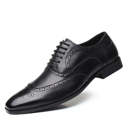 Zapatos Brogues de Cuero para Hombre - Talla Grande Profesional - Image 4