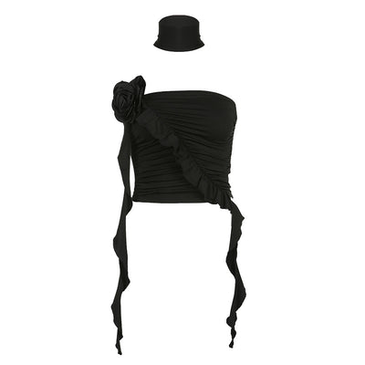 Brasier Floral 3D con Cuello Halter - Diseño Irregular Elegante - Image 9