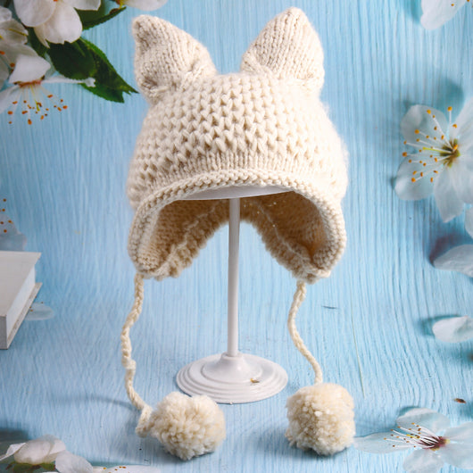 Gorro Tejido con Orejas de Gato Infantil - Image 15