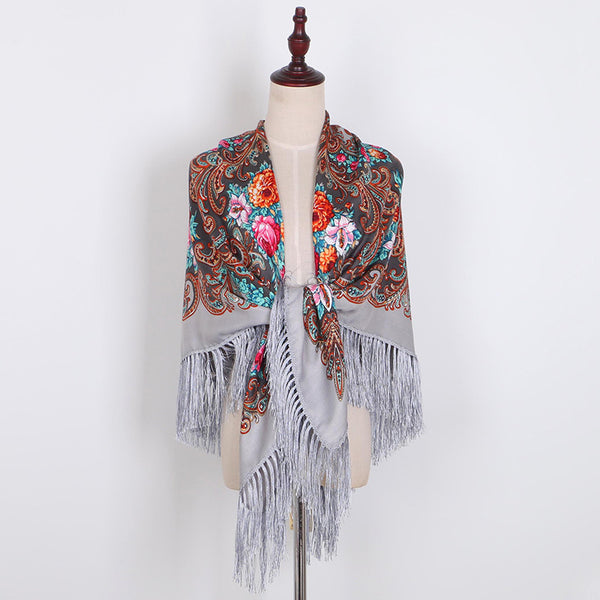 Pañuelo Étnico Oversized de Algodón Premium
