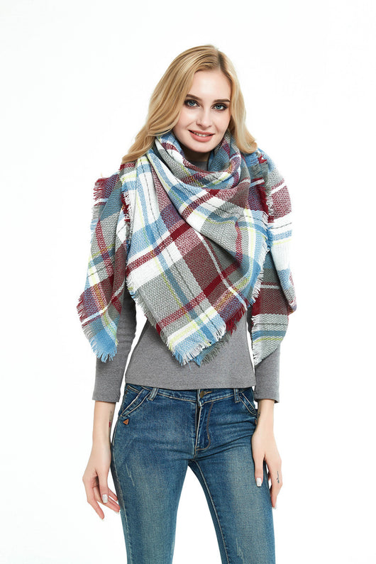 Pañuelo Cuadrado Talma para Mujer - Cuello Calentador Talla Grande - Image 3