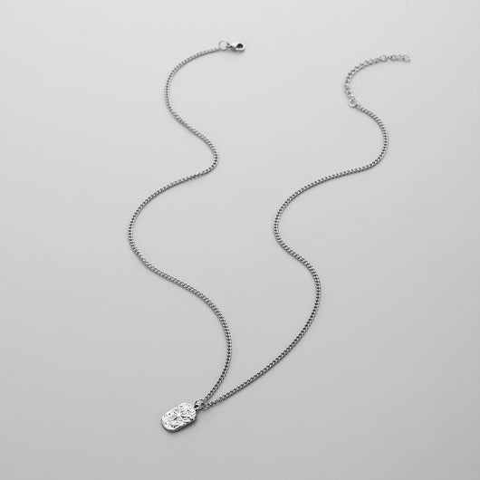 Collar Minimalista Cuadrado Acero Inoxidable para Hombre - Image 4