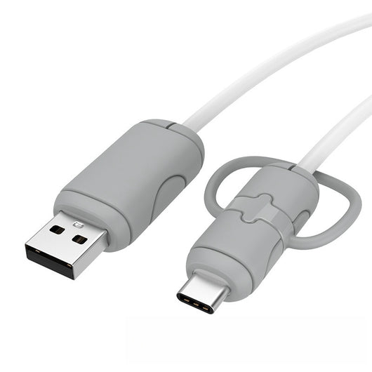 Cable de Datos Multiespecificación con Funda Protectora de Silicona y Correa de Almacenamiento - Image 4