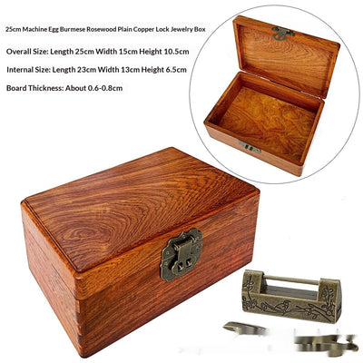 Caja Joyero Vintage Estilo Chino con Cerradura para Joyas y Accesorios - Image 11