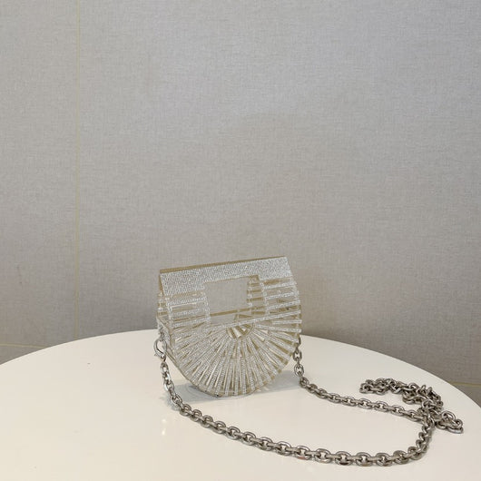 Bolsa Crossbody Vegetalera con Cadena de Cristales y Acrílico - Image 15