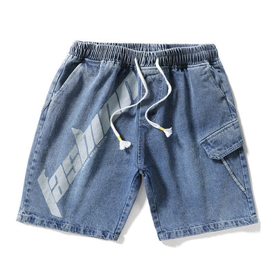 Shorts Denim Sueltos Rectos Versátiles para Hombre - Image 16