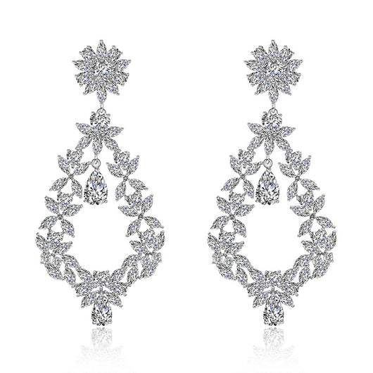 Aretes de Circonitas con Diseño de Corona Exagerada - Image 12