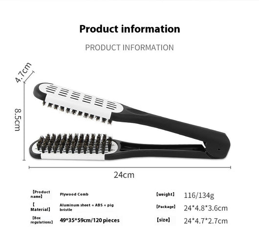 Peine Alisador en V con Pinzas - Peinado Profesional para Cabello Liso - Image 15