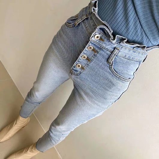 Jeans Skinny Talle Alto Cropped para Mujer - Image 11