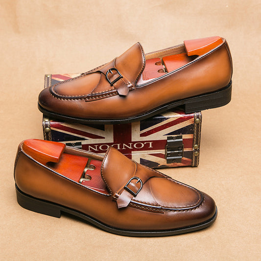 Zapatos de Cuero Premium con Cierre Fácil para Hombre
