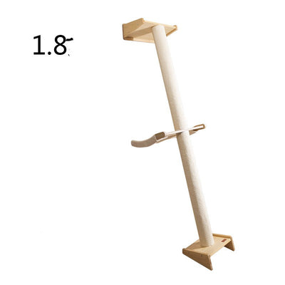 Árbol Rascador de Madera Maciza para Gatos con Bandeja y Estantes - Image 24