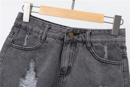 Shorts Vaqueros Holgados de Cintura Alta para Mujer - Image 19