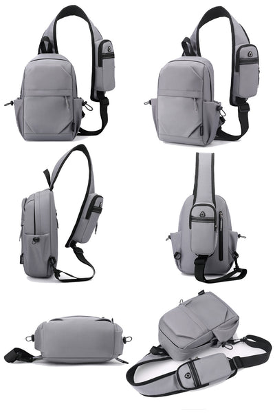 Mochila Pecho Oxford para Hombre - Bolsa Cruzada Funcional - Image 15