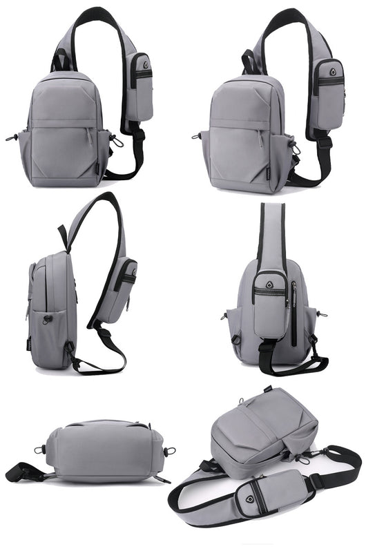 Mochila Pecho Oxford para Hombre - Bolsa Cruzada Funcional - Image 15