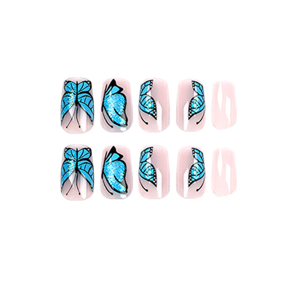 Uñas Postizas Love Milk Tea - Acabado Profesional Listo para Usar