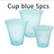 Taza Azul 5 Piezas