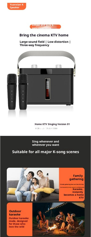 Parlante Bluetooth Karaoke Profesional con Doble Micrófono para Eventos - Image 14