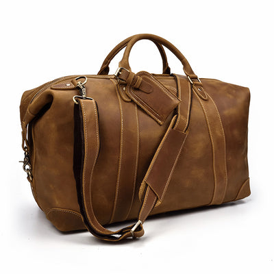 Bolsa de Viaje Grande en Cuero Crazy Horse - Capacidad Máxima - Image 22