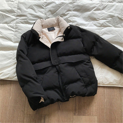 Chaqueta Acolchada con Cuello Alto Elevado - Estilo Moderno y Calidez - Image 6