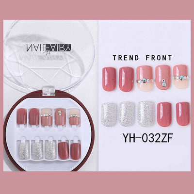 Uñas Postizas Coreanas Removibles Waterproof - Set 30 Piezas Manicura Instantánea - Image 65
