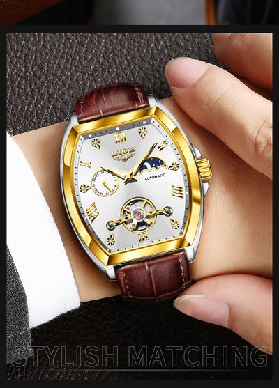 Reloj Mecánico Tourbillon para Hombre Multifuncional Resistente al Agua - Image 14