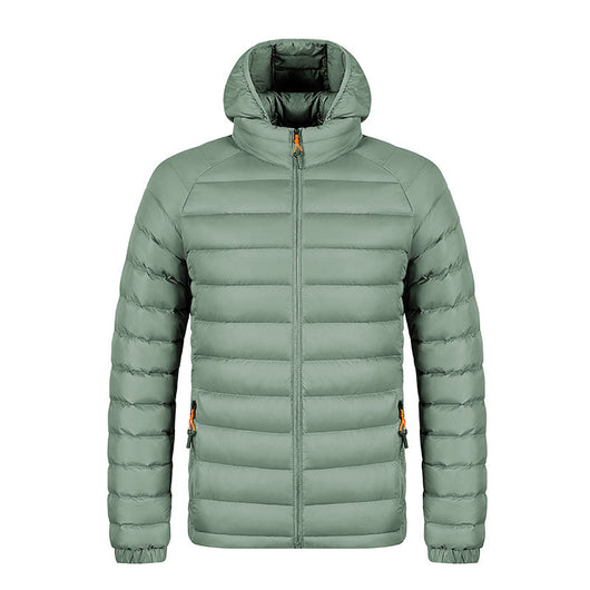 Chaqueta Ligera con Capucha para Hombre - Abrigo Cálido Portátil con Bolsillos - Image 9