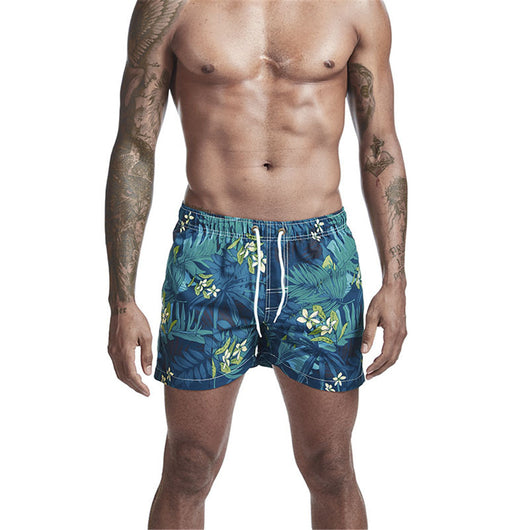 Shorts de Playa Estampados de Tres Puntos para Hombre - Image 7
