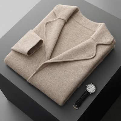 Suéter Saco de Cachemira para Hombre con Cuello Solapa - Tejido Grueso y Cómodo - Image 11