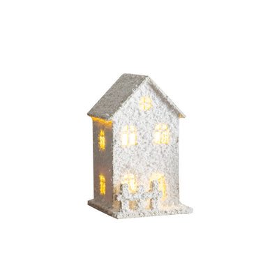 Adorno Navideño Cabaña Luminosa con Paisaje en Miniatura - Image 5