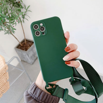 Funda Messenger de Silicona Líquida con Correa para Teléfono - Image 15