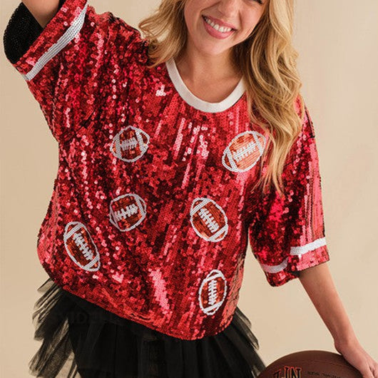 Blusa Deportiva con Lentejuelas - Corte Holgado y Casual - Image 18