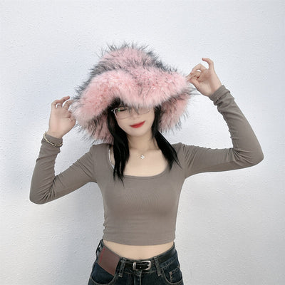 Gorro de Piel de Mapache Versátil y Elegante - Image 43