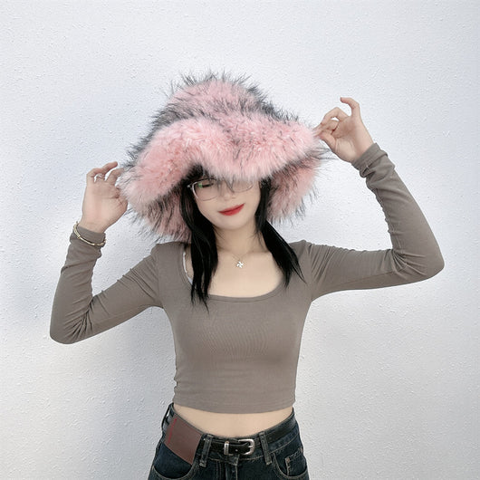 Gorro de Piel de Mapache Versátil y Elegante - Image 43