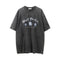 Camiseta Estampada Lavada Vintage para Hombre