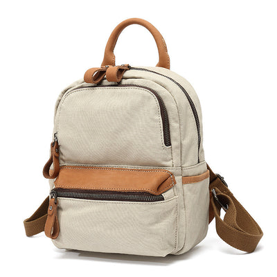 Mochila Canvas Impermeable de Color Liso para Mujer - Image 10