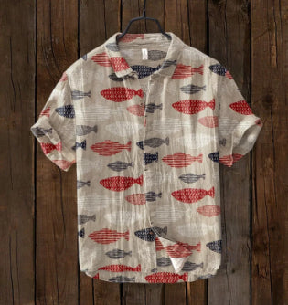 Camisa Hawaiana Estampada Casual para Hombre - Image 13