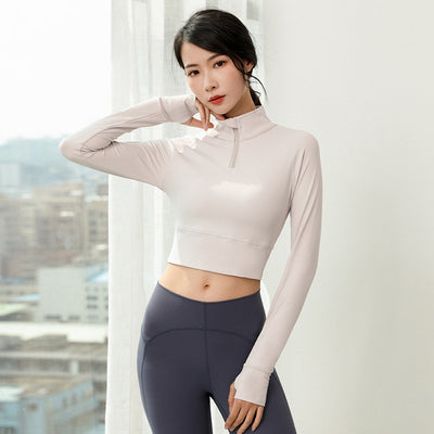Blusa Ajustada de Manga Larga para Yoga y Running - Image 12