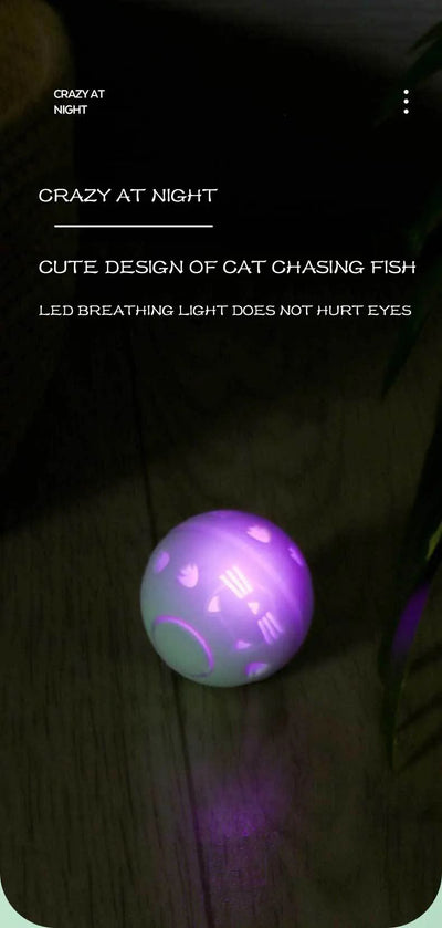 Light green spherical interactive cat toy with cut-out patterns and a central circular feature, measuring 1.89 inches. - Image 10