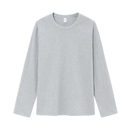 Camiseta Manga Larga Blanca Hombre Algodón Puro Oversized - Image 2