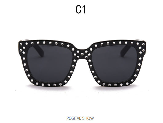 Gafas de Sol Grandes con Strass Estilo Europeo y Americano para Mujer - Image 14