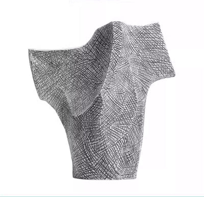 Jarrón Decorativo de Cerámica Blanca Estilo Wabi-sabi - Image 10