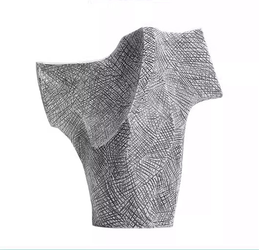 Jarrón Decorativo de Cerámica Blanca Estilo Wabi-sabi - Image 10