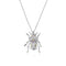 S925 Sterling Plateado Insect Spider Pendant Necklace Ring Platinum Ladybug 925silver