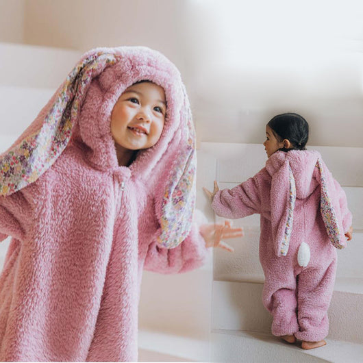 Pijama Enterizo Térmico para Bebé y Niño Pequeño con Orejas de Conejo - Image 7