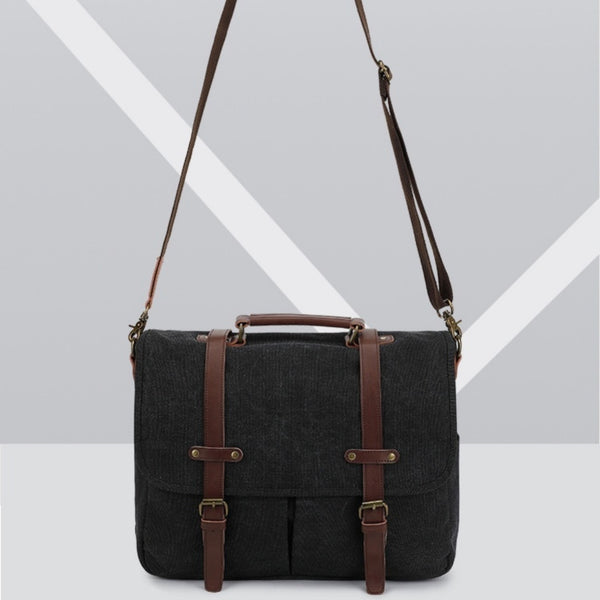 Bolsa de Lona Retro para Hombre - Bandolera de Estilo Vintage