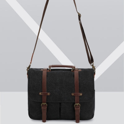 Bolsa de Lona Retro para Hombre - Bandolera de Estilo Vintage