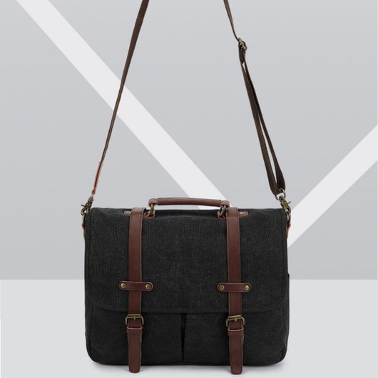 Bolsa de Lona Retro para Hombre - Bandolera de Estilo Vintage